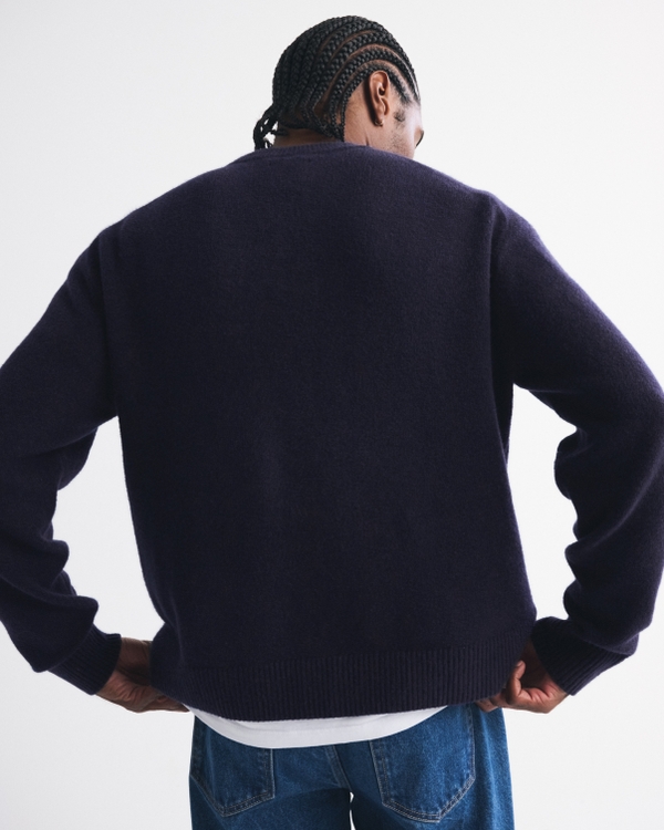 Oversized NYC Graphic Crew Sweater