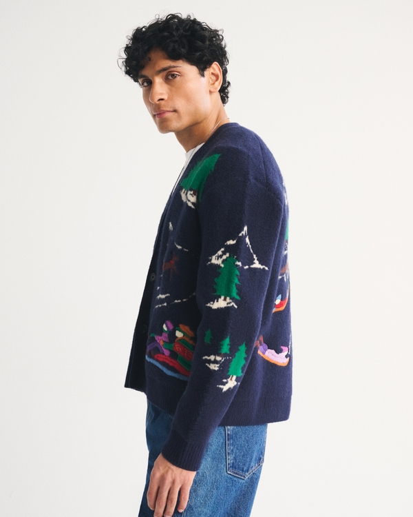 Holiday Graphic Cardigan