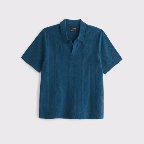 Мужские свитеры Abercrombie & Fitch Cable Stitch Johnny Collar Sweater Polo