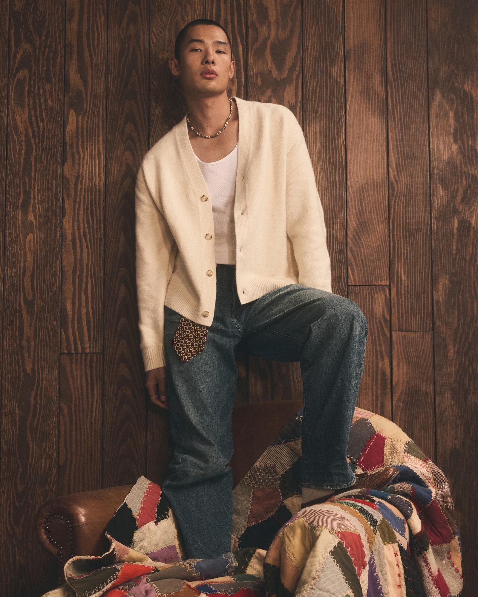 Graphic Logo Cardigan