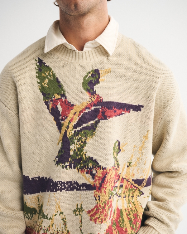 Vintage-Inspired Crew Sweater