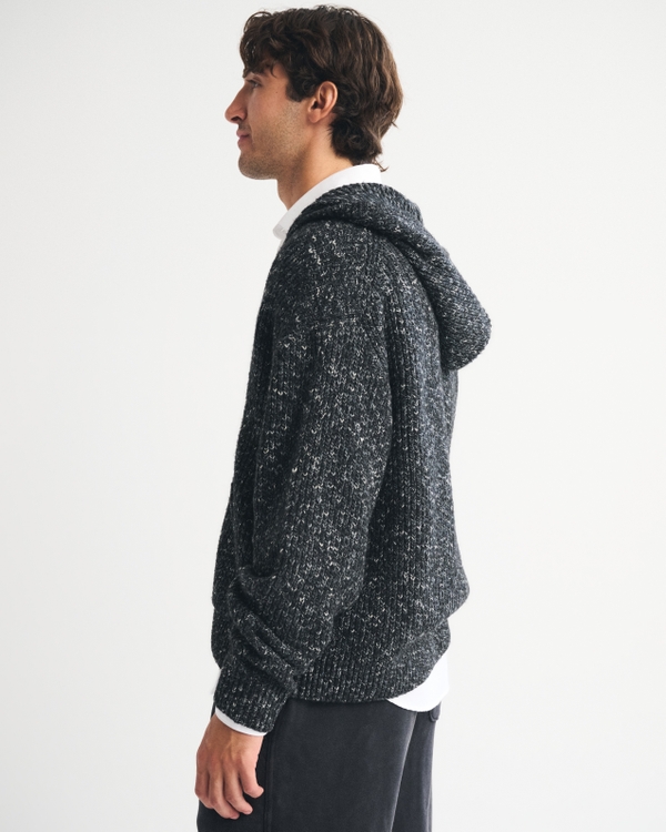 Full-Zip Hooded Sweater