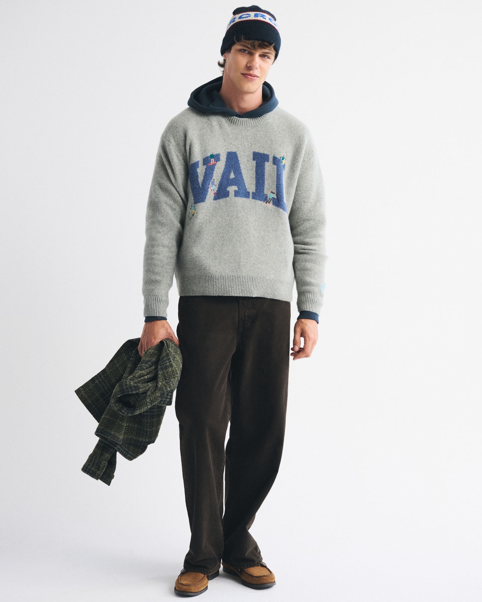 Oversized Vail Graphic Crew Sweater