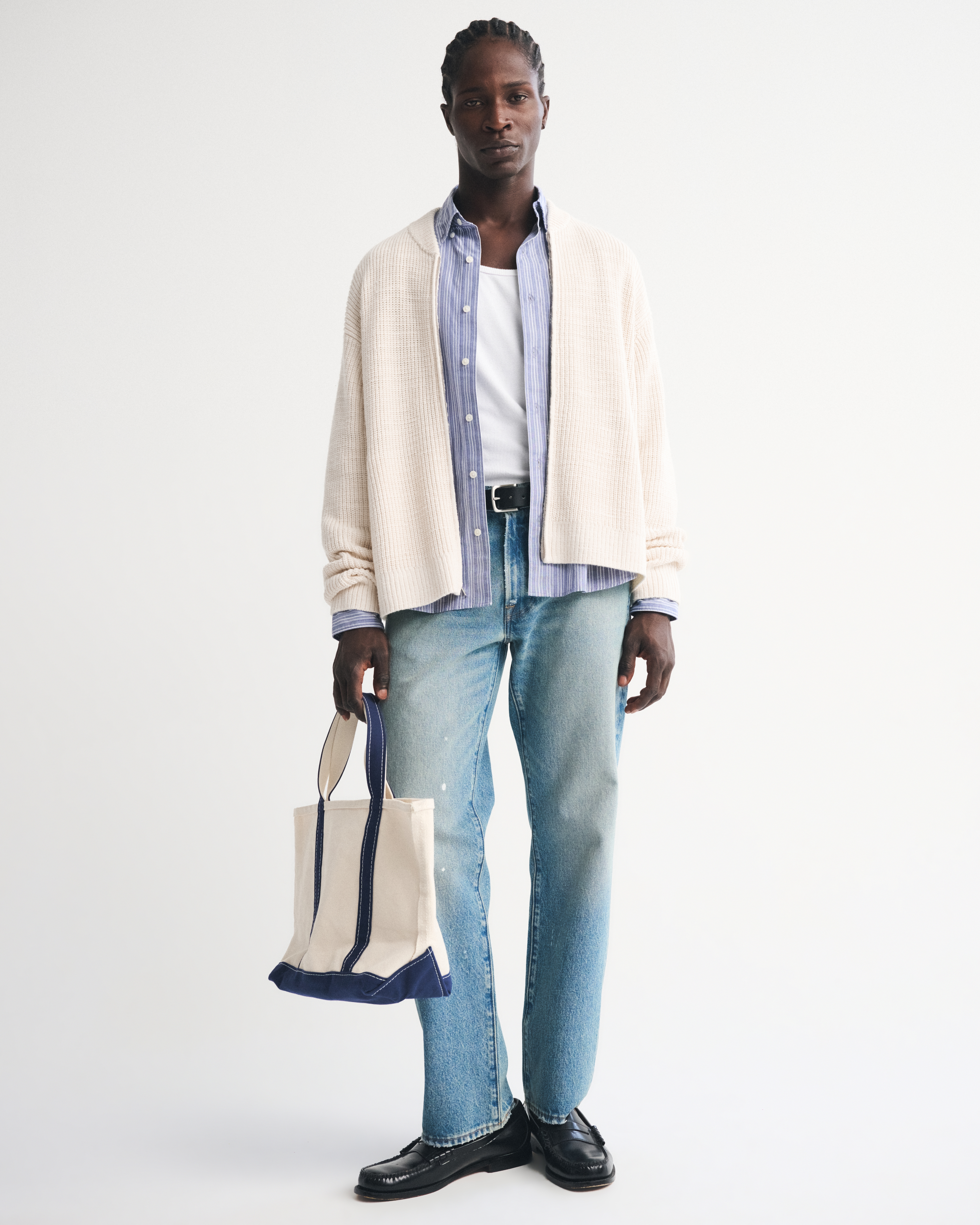 Мужские кардиганы Abercrombie & Fitch Zip Cardigan — фото 3