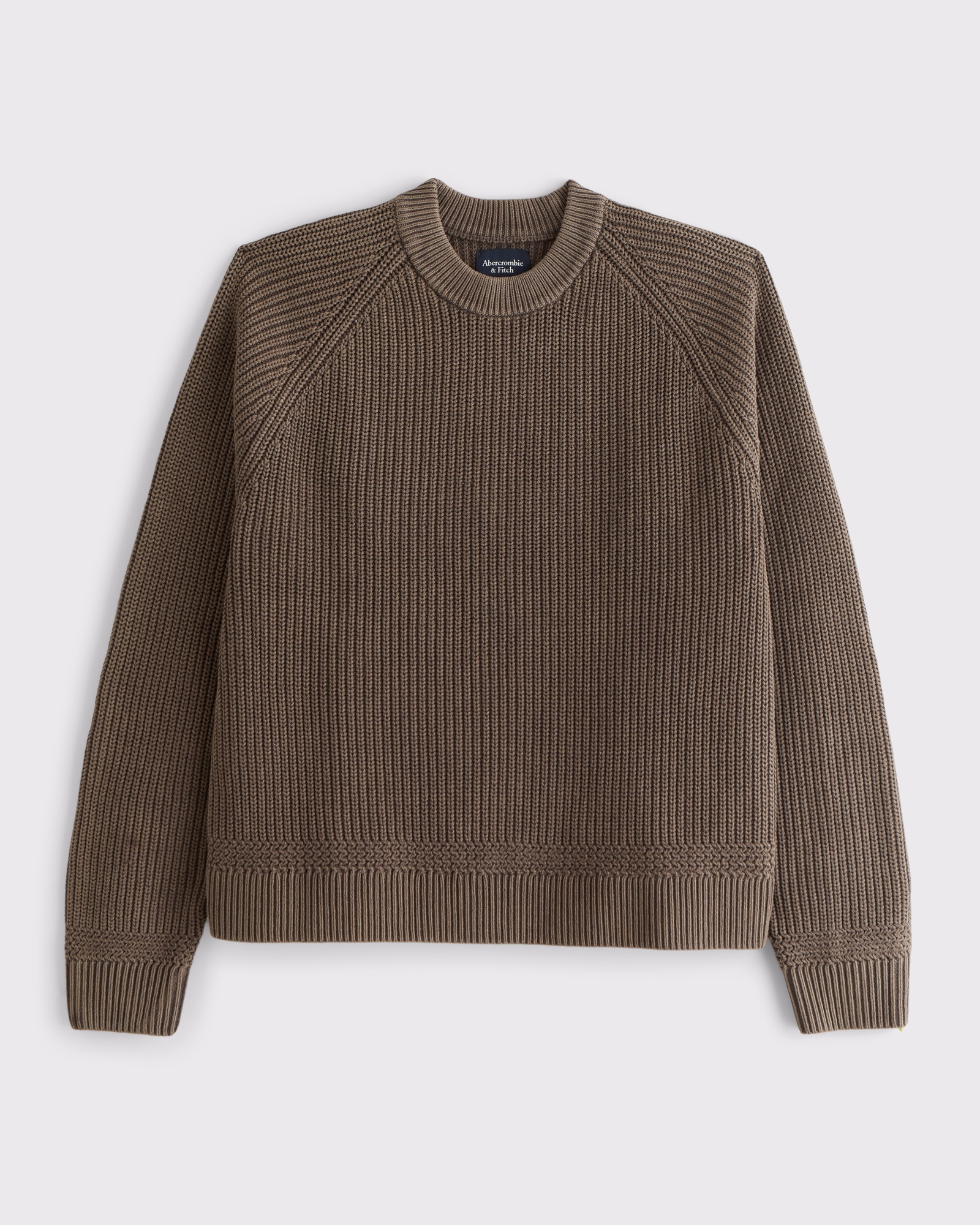 Men's Oversized Waffle Crew Sweater | Men's Clearance