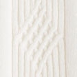 Vertical Cable Button-Through Sweater Polo