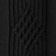 Vertical Cable Button-Through Sweater Polo