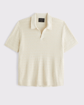 トップス H COTTON NYLON CORD POLO COLLAER KNIT H COTTON NYLON CORD POLO COLLAER KNIT