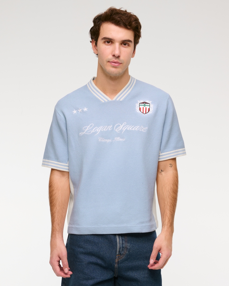 トップス 23AW Lame Soccer Uniform Knit Pullover トップス 23AW Lame Soccer Uniform Knit Pullover Men's Soccer