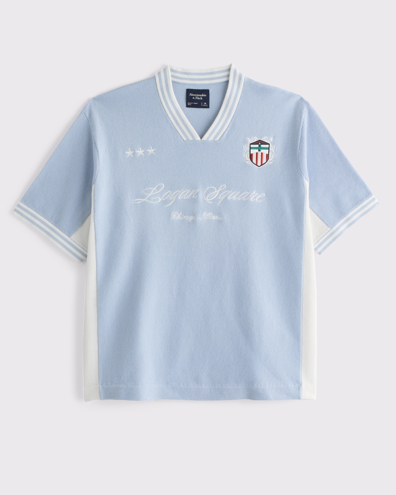 Men's Soccer Jersey-Inspired Sweater | Men's Clearance