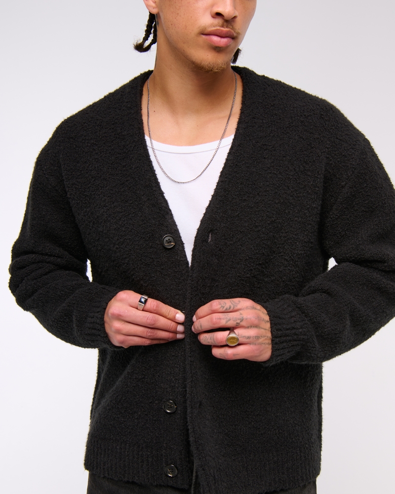Textural Cropped Cardigan