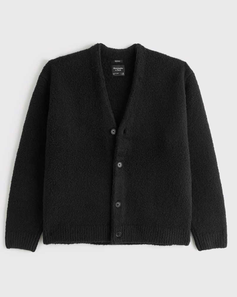 Textural Cropped Cardigan