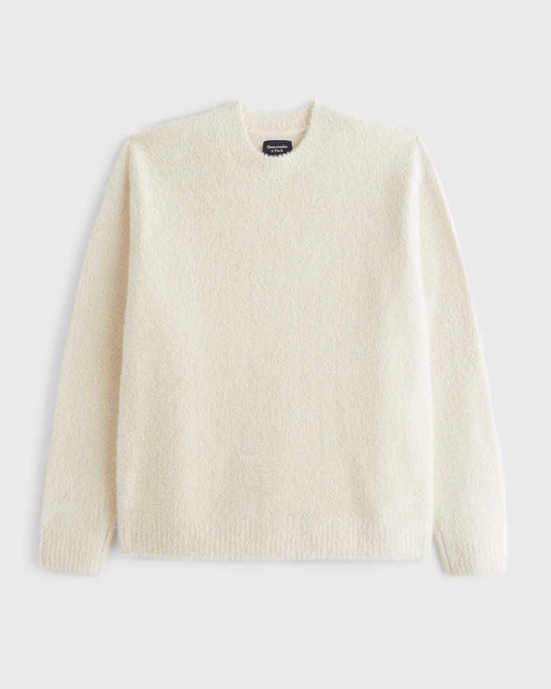 Oversized Fuzzy Crew Sweater