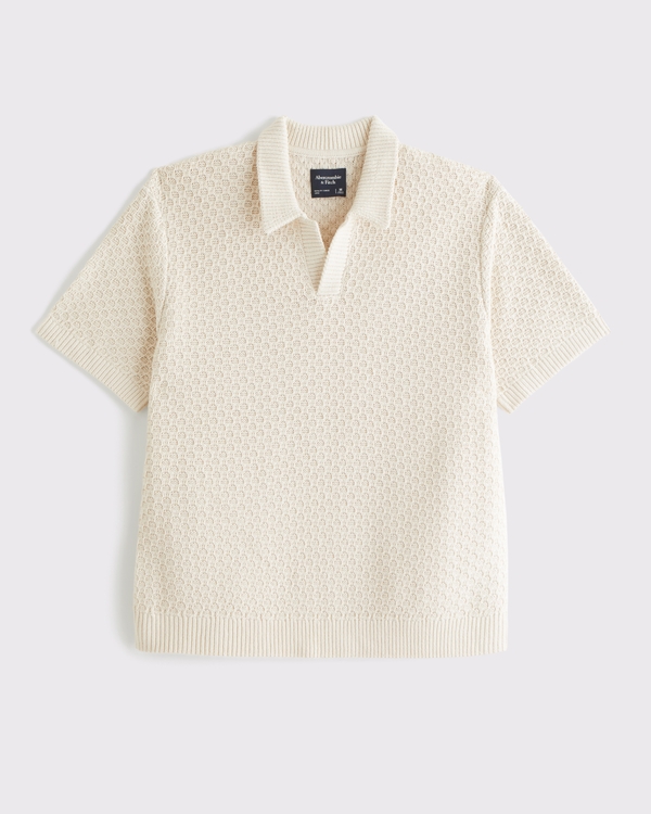 Casual Johnny Collar Sweater Polo