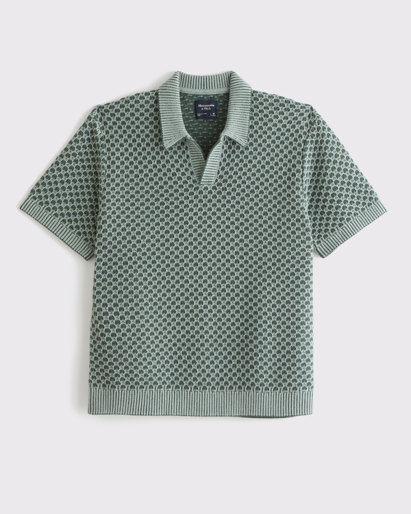 Casual Johnny Collar Sweater Polo