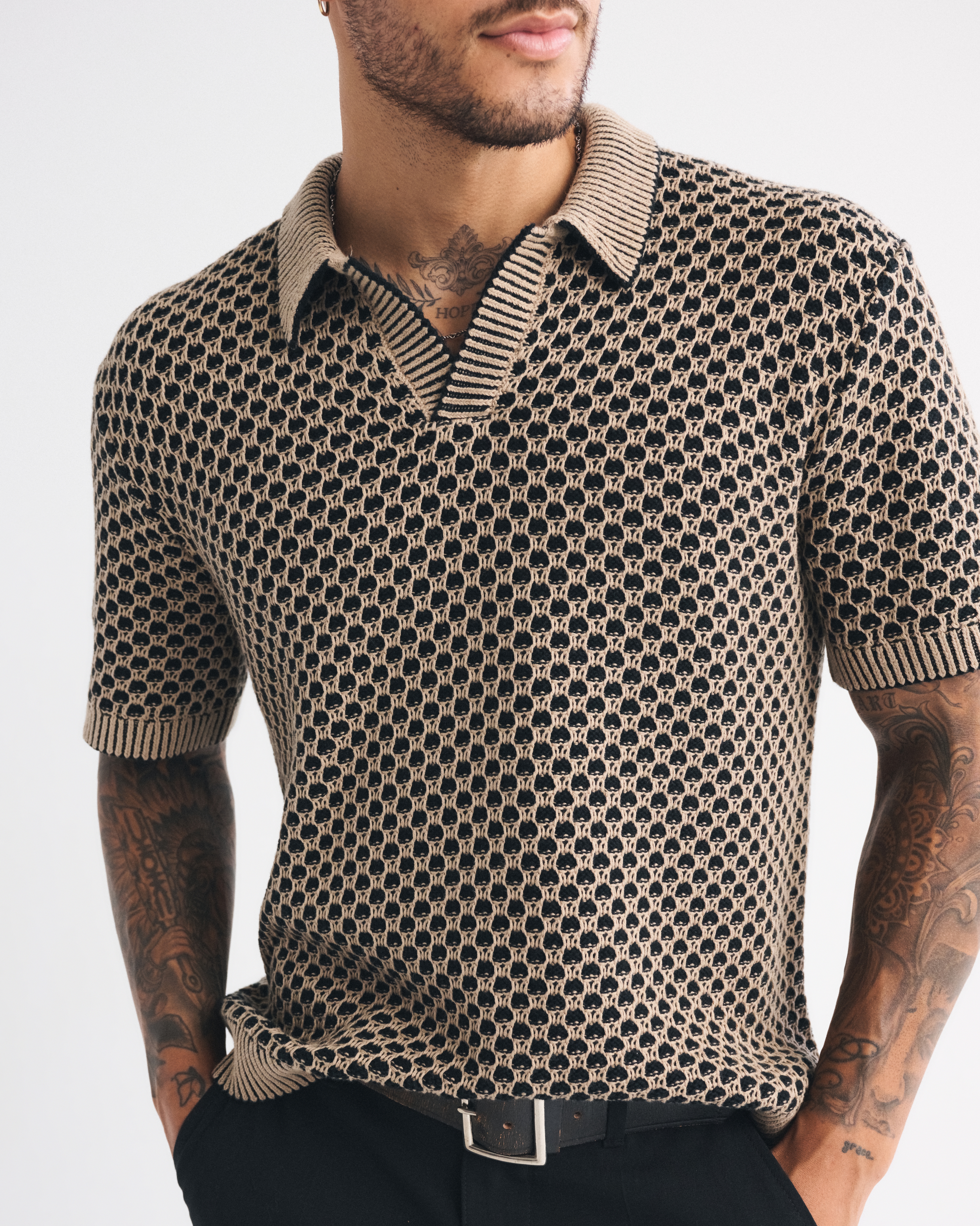 Мужские свитеры Abercrombie & Fitch Casual Johnny Collar Sweater Polo — фото 2