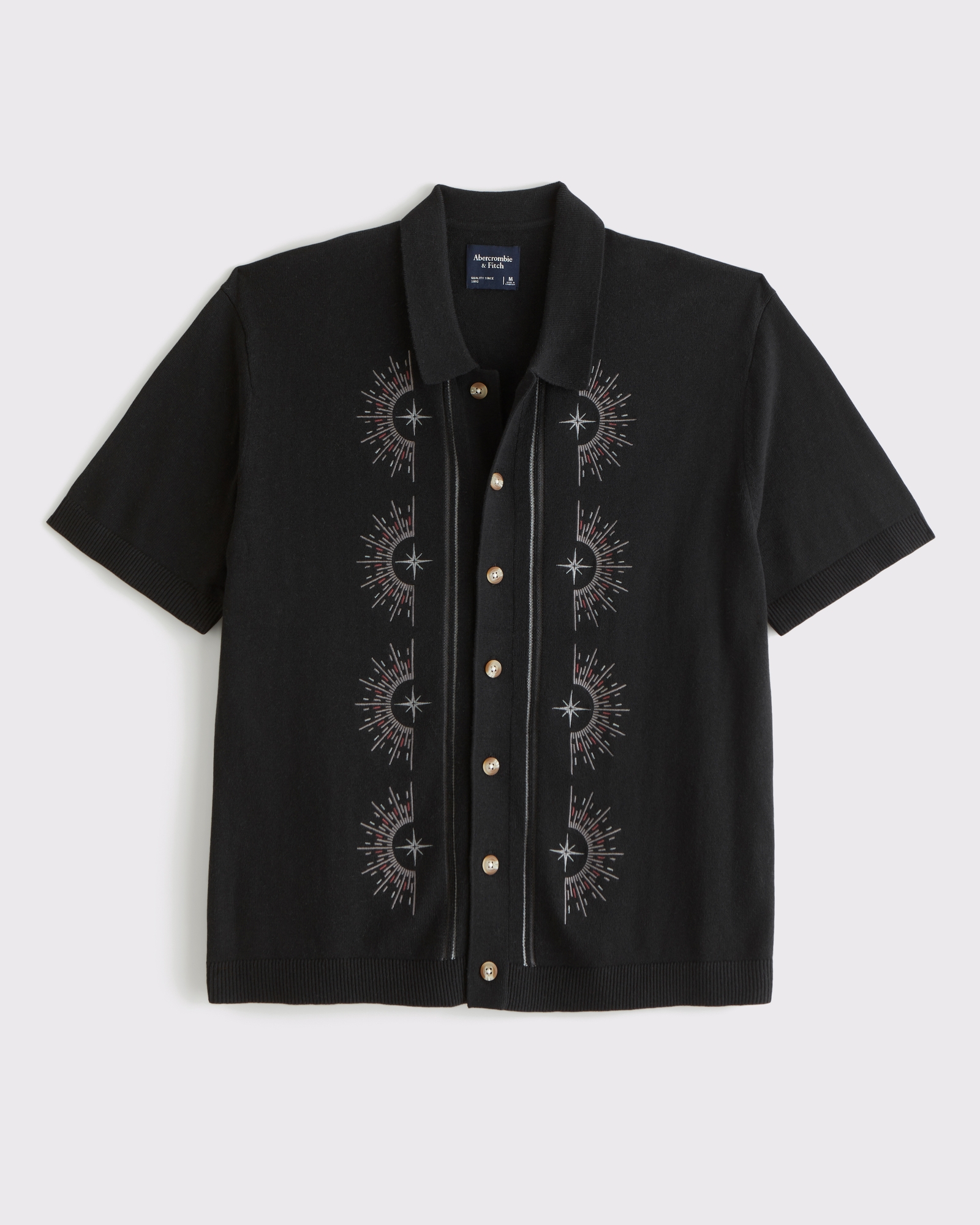 Retro-Inspired Button-Through Sweater Polo