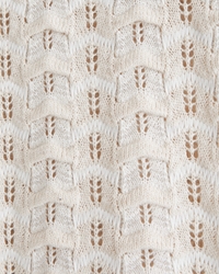 Crochet-Style Button-Through Sweater Polo