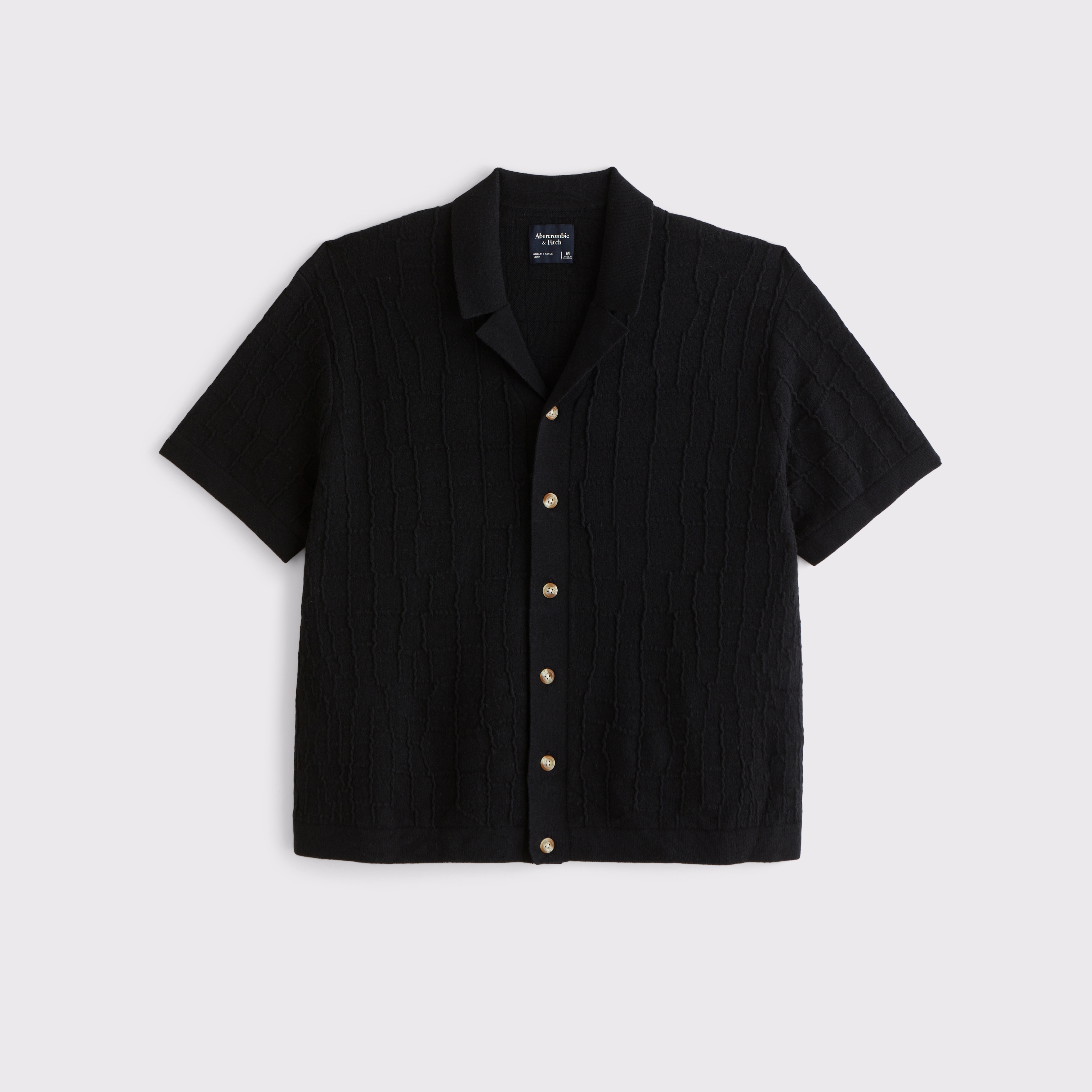 Men's Crocodile Texture Button-Through Sweater Polo | Men's Men's Crocodile Texture Button-Through Sweater Polo | Men's