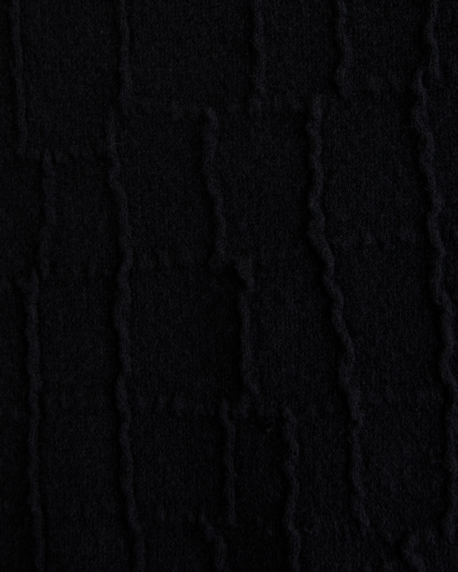 Crocodile Texture Button-Through Sweater Polo