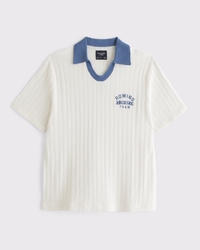 Varsity Johnny Collar Sweater Polo