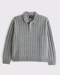 3-Button Collared Sweater