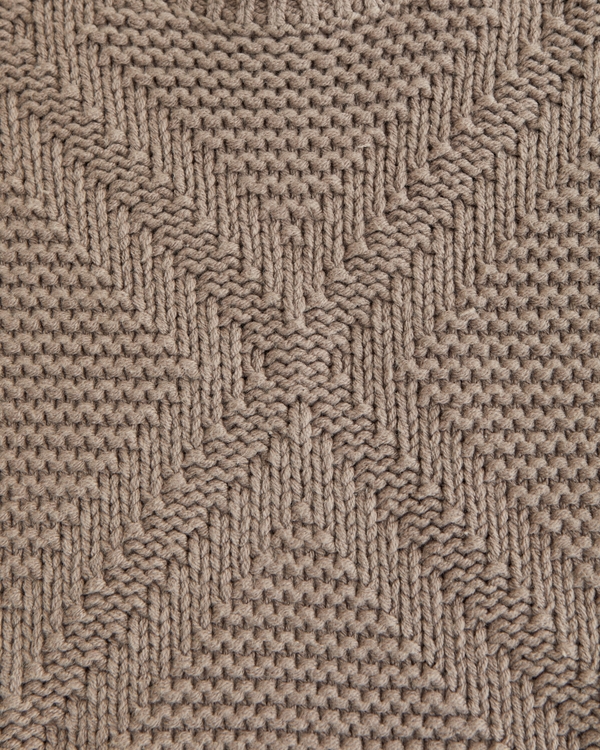 Diamond Stitch Crew Sweater