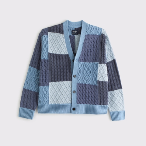 Мужские кардиганы Abercrombie & Fitch Patchwork Cable Cardigan