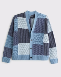 Patchwork Cable Cardigan