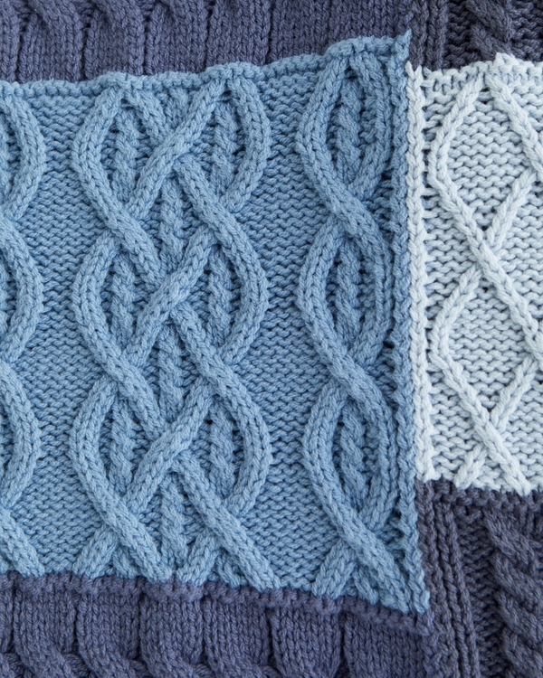 Men's Patchwork Cable Cardigan | Men's Tops | Abercrombie.com