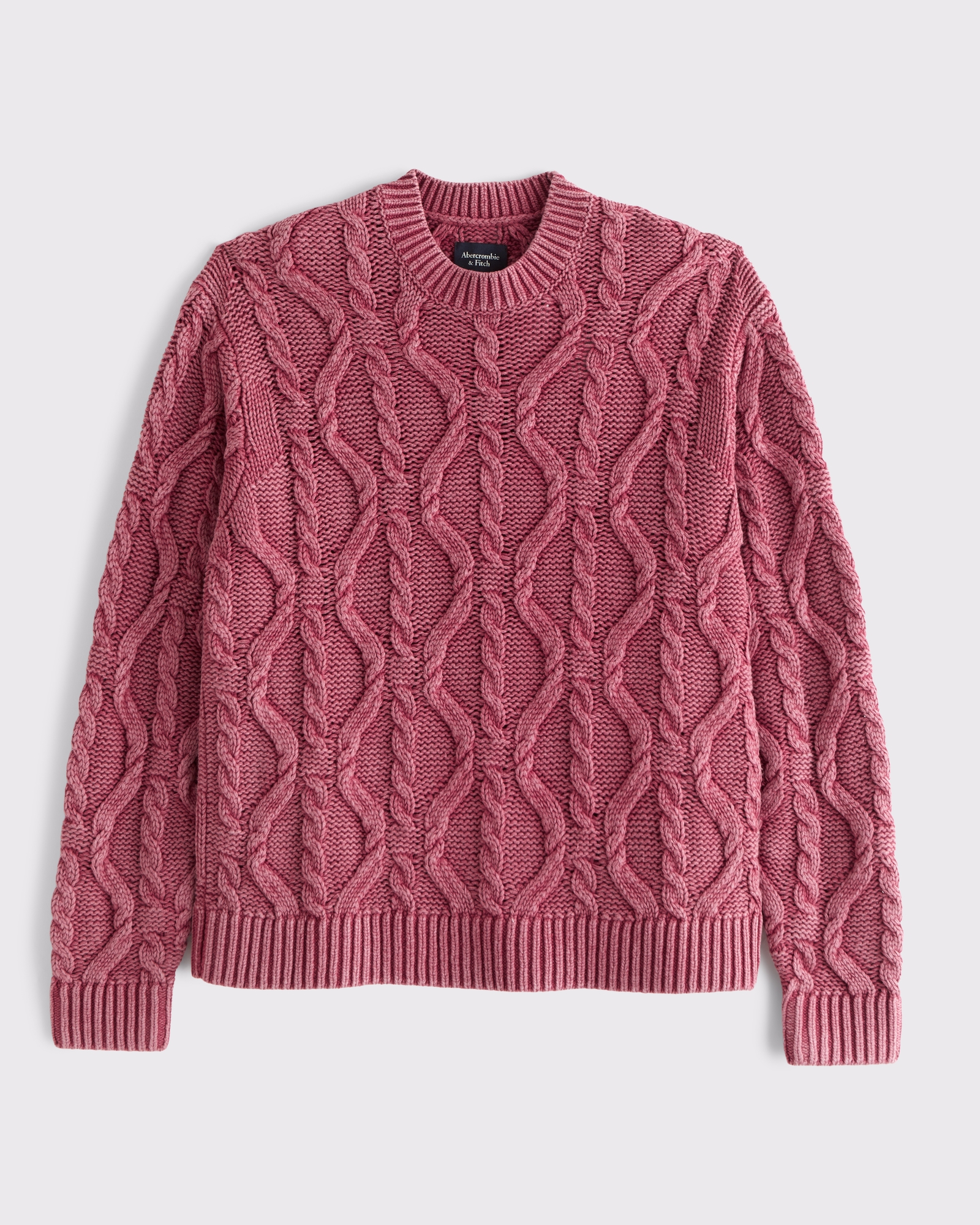 Diamond Stitch Crew Sweater