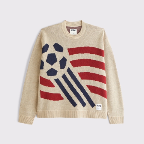 Мужские свитеры Abercrombie & Fitch Oversized FIFA World Cup Graphic Crew Sweater