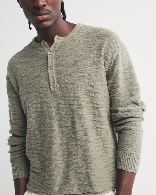100% Cotton Knit Henley