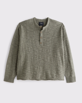 100% Cotton Knit Henley