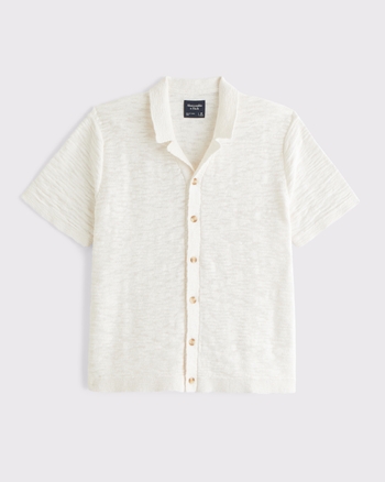 100% Cotton Knit Button-Through Polo from Abercrombie & Fitch - $75