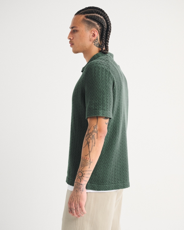 100% Cotton 3-Button Sweater Polo