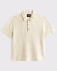 100% Cotton 3-Button Sweater Polo