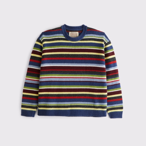 Мужские свитеры Abercrombie & Fitch Striped Crew Sweater