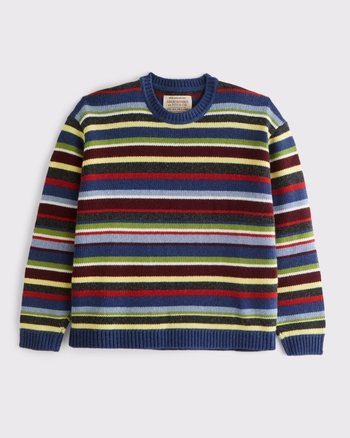 Striped Crew Sweater
