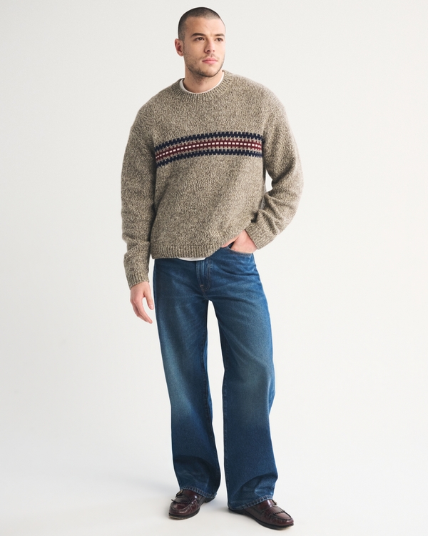 Crew Sweater, Light Brown view 2