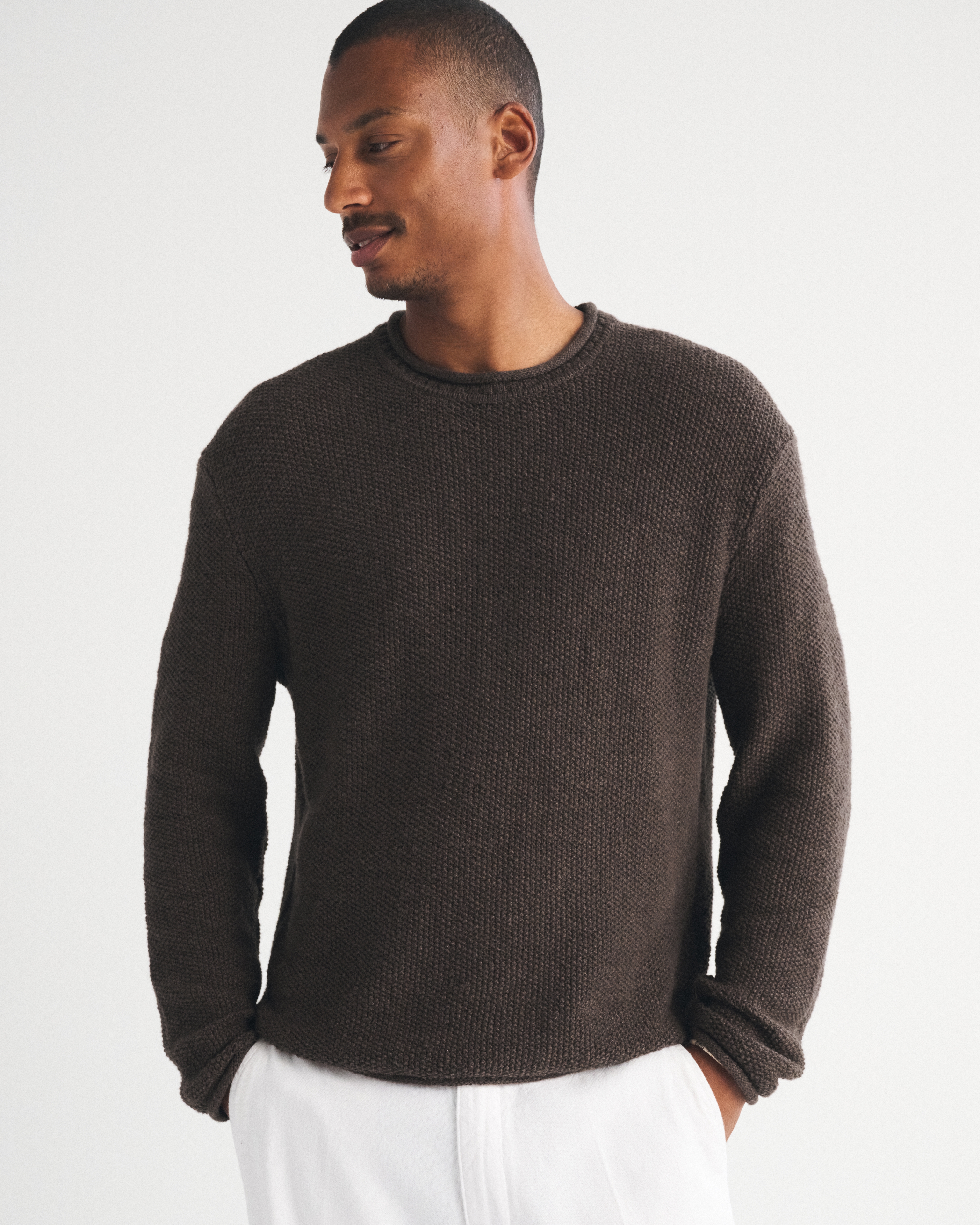 Мужские свитеры Abercrombie & Fitch 100% Cotton Rollneck Crew Sweater — фото 3