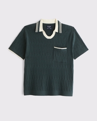 Varsity Johnny Collar Sweater Polo