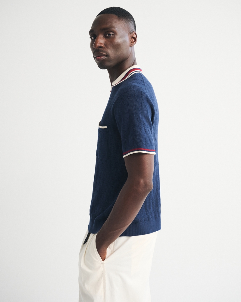 Varsity Johnny Collar Sweater Polo - thumbnail 9