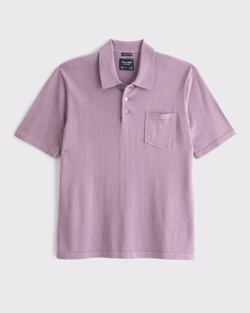 100% Pima Cotton Sweater Polo - thumbnail 3