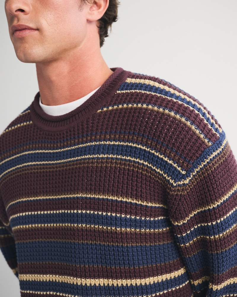 100% Cotton Textural Rollneck Crew Sweater - thumbnail 6