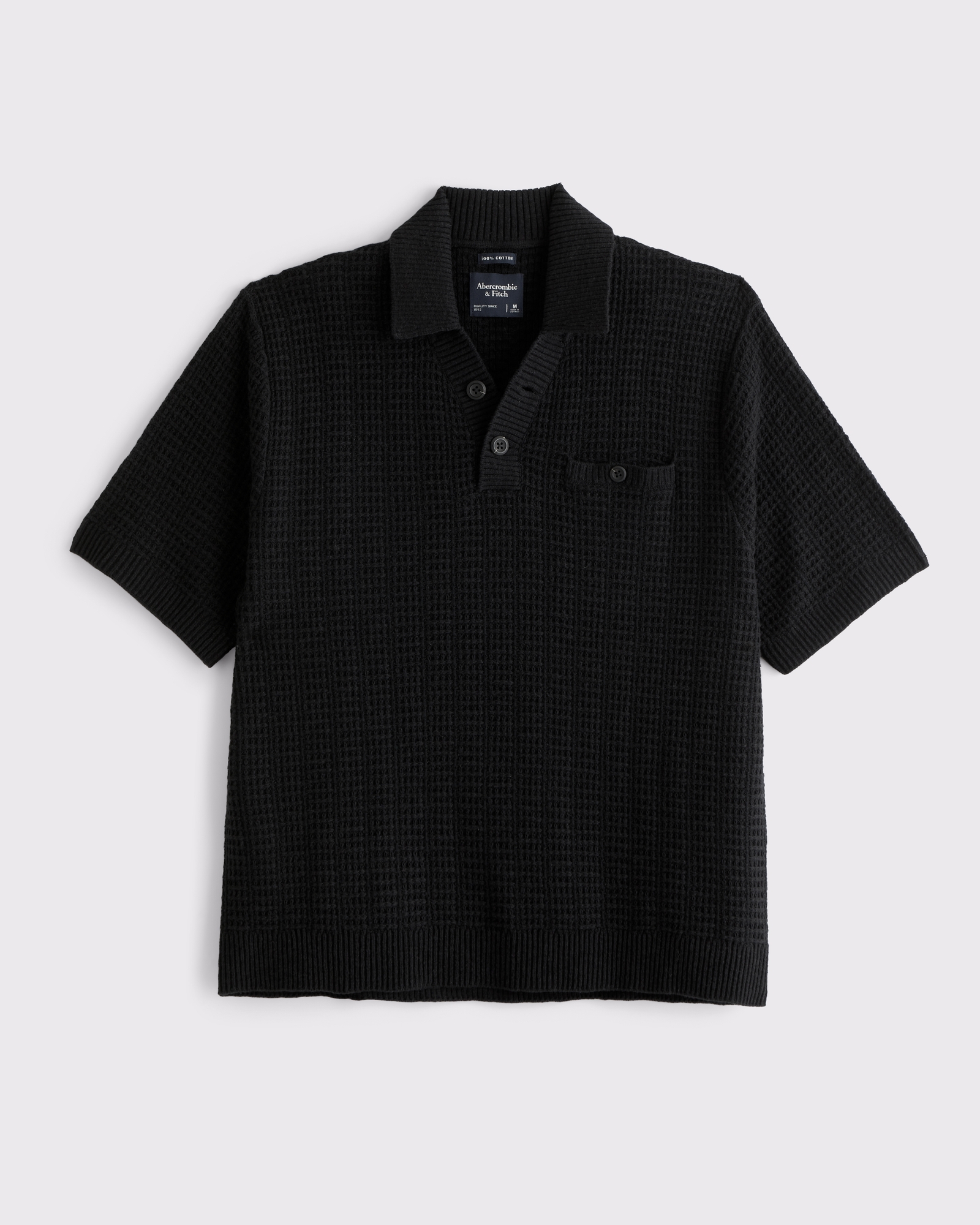 100% Cotton 2-Button Sweater Polo