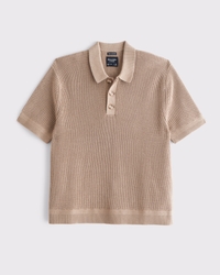 100% Cotton 3-Button Sweater Polo