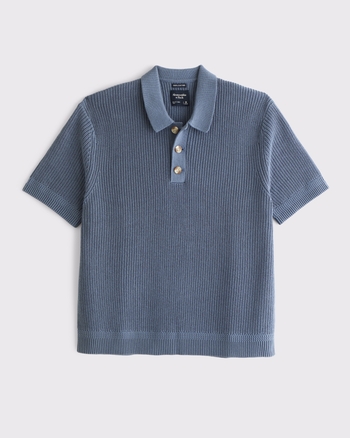 100% Cotton 3-Button Sweater Polo