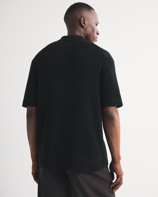 100% Cotton 3-Button Sweater Polo