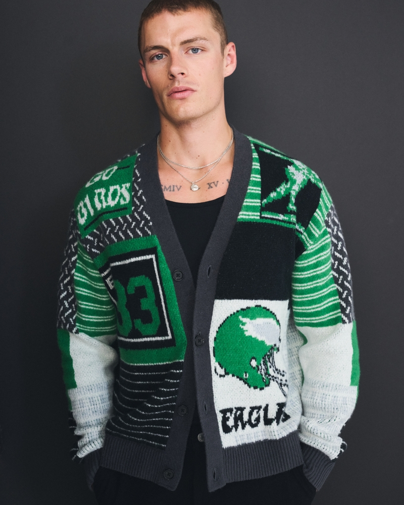Eagles Patchwork Cardigan - thumbnail 2